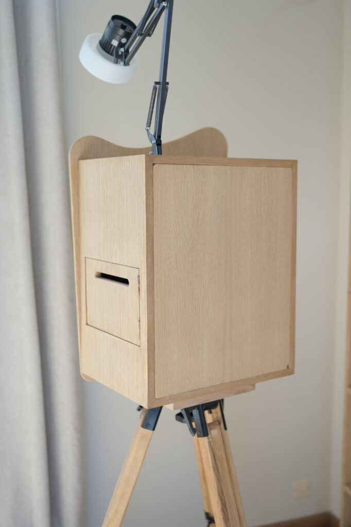 face arrière photobooth en bois