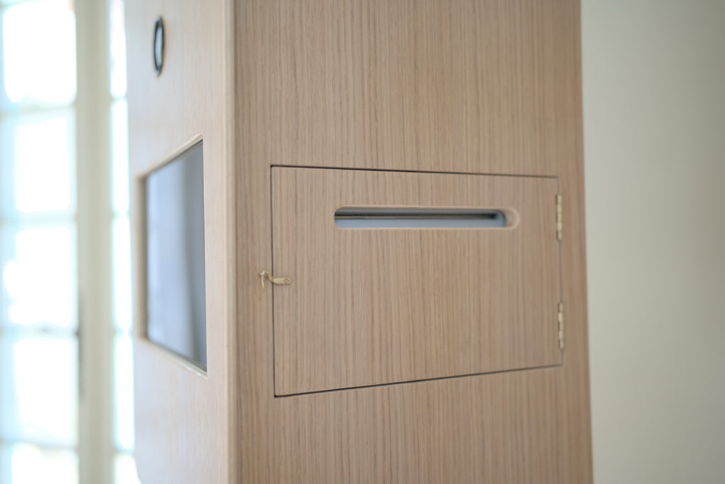 coté photobooth en bois